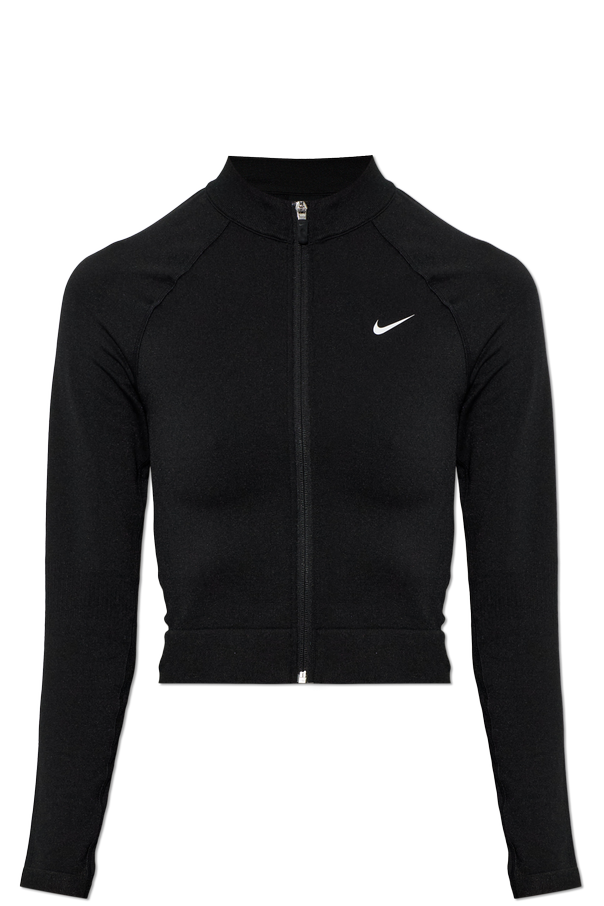 Nike 'Nike Pro' crop zip-front top | Women's | Vitkac